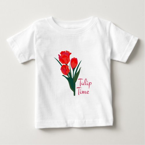 Tulip Time Baby T_Shirt