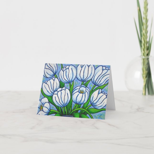 Tulip Tranquility Note Card (Front)