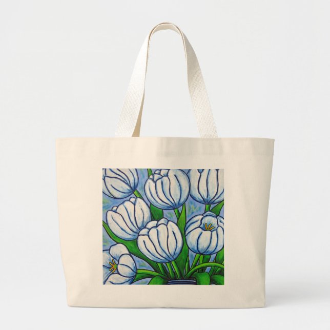 Tulip Tranquility Tote Bag (Front)
