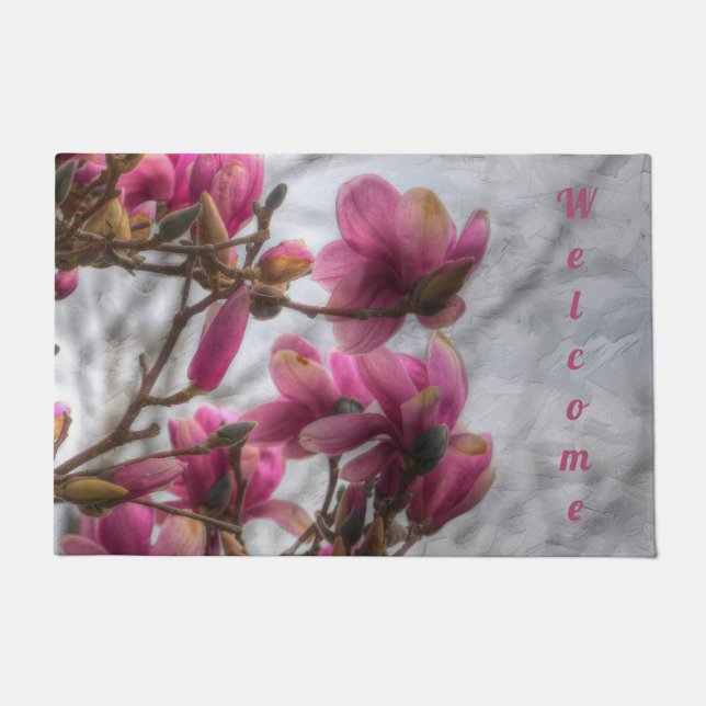 Tulip Tree Blossoms  Doormat (Front)