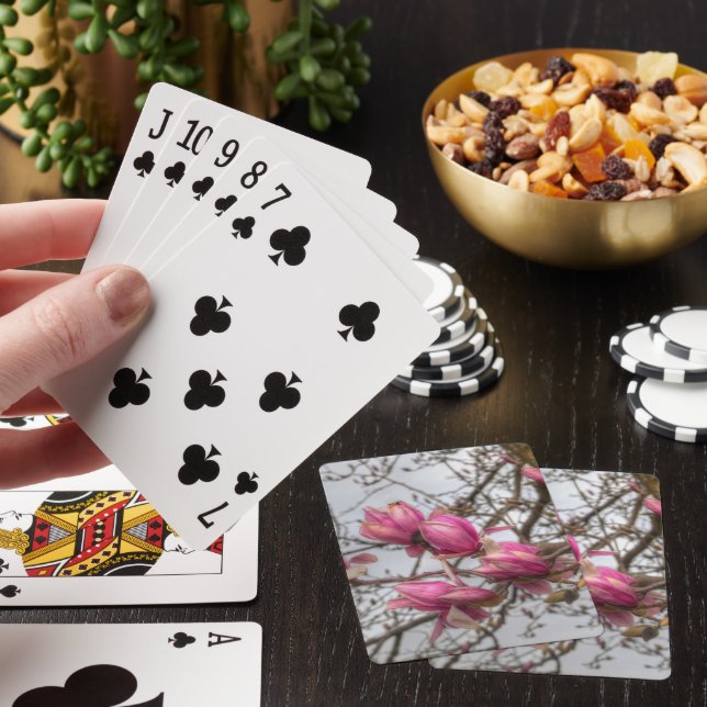 Tulip Tree Blossoms Poker Cards (In Situ)