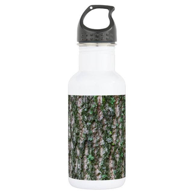 Tulip tree trunk stainless steel water bottle (Front)
