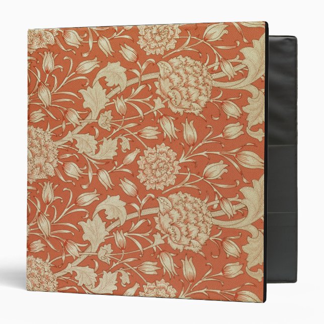 Tulip wallpaper design, 1875 3 ring binder (Front/Inside)