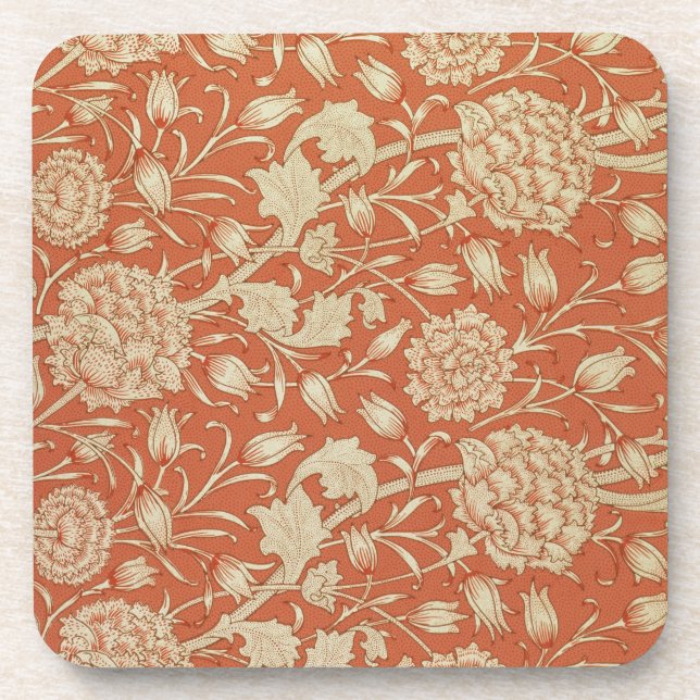 Tulip wallpaper design, 1875 beverage coaster (Front)