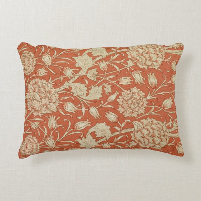 Tulip wallpaper design, 1875 decorative pillow (Front)