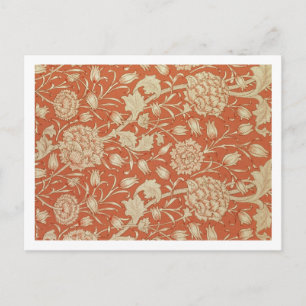 Tulip wallpaper design, 1875 postcard