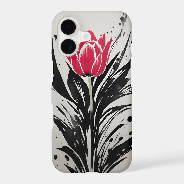Tulip - Watercolor flowers Case-Mate iPhone Case (Back)