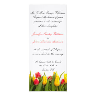 tulip wedding invitations zazzle tulip wedding invitations