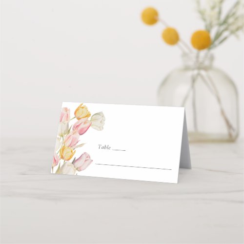 Tulip Wedding Place Card
