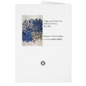 "Tulip & Willow" by William Morris - Card (Back)