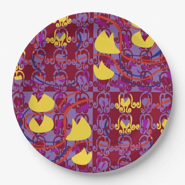 Tulipbulbs Cupflowers Paper Plates (Front)