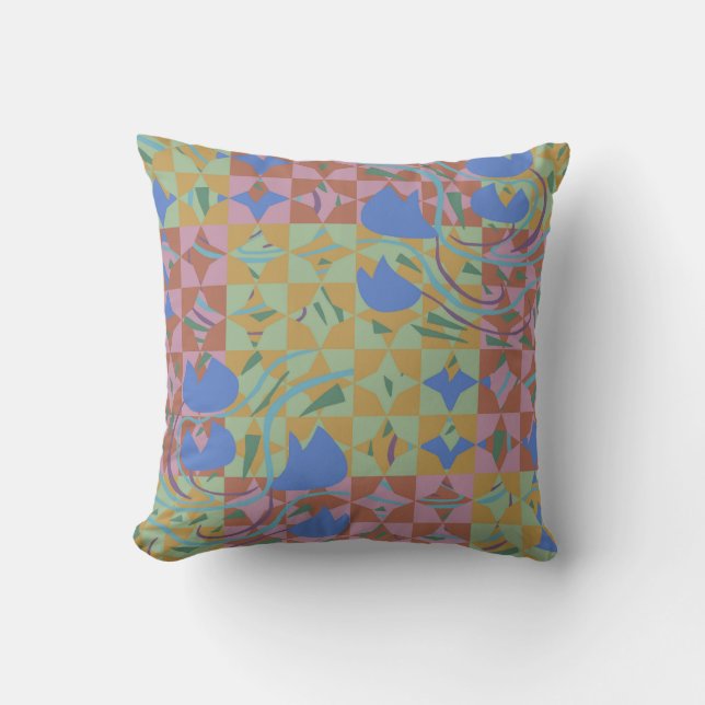 Tulipbulbs Sparks Throw Pillow (Front)