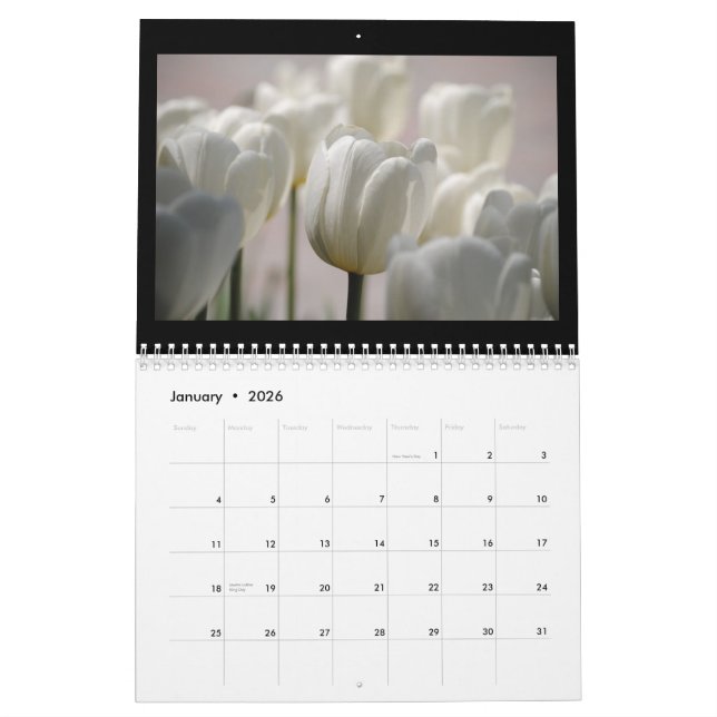 Tulips 2013 calendar (Jan 2026)