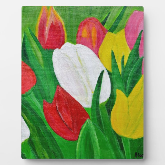 Tulips 2a plaque (Front)