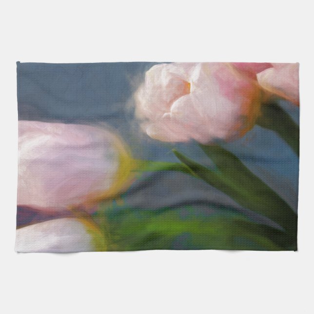 Tulips 3 kitchen towel (Horizontal)