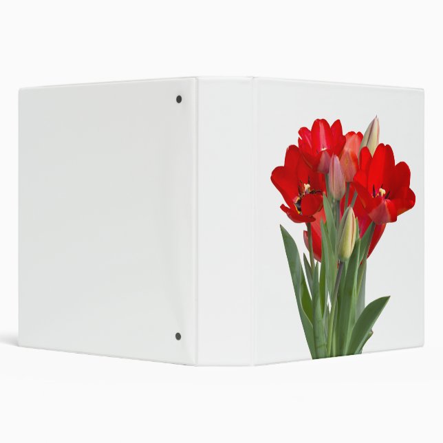 Tulips 3 Ring Binder (Background)