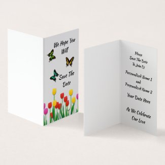 Tulips and Butterfly Greetings and Gifts