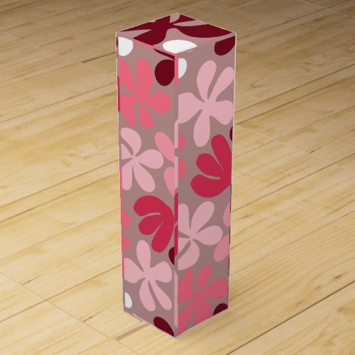 Tulips and checkers wine box