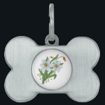 Tulips and Daffodils Flowers Pet Tag<br><div class="desc">Beautiful bouquet of brightly colorful spring flowers,  yellow tulips and white daffodils.</div>