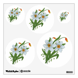Tulips and Daffodils Flowers Wall Decal