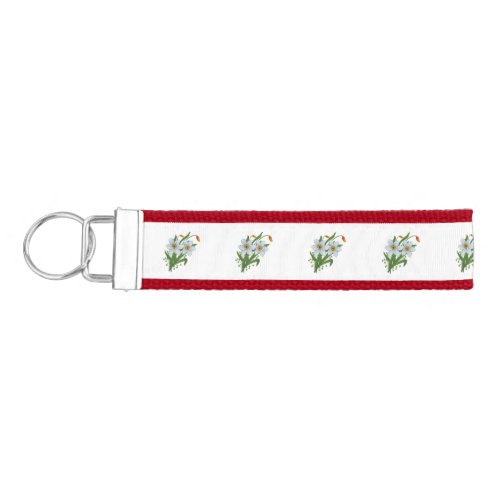 Tulips and Daffodils Flowers Wrist Keychain