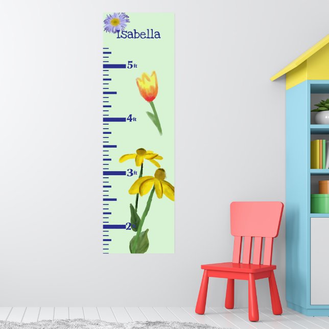 Tulips and Daisies Growth Chart (Nursery 1)