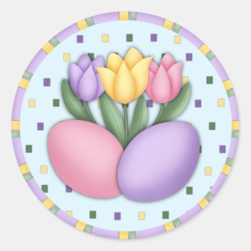 Tulips and Eggs Stickers