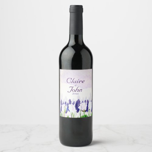 Tulips and Lavender Wine Label