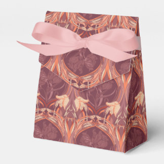 Tulips Art Nouveau Victorian Scarf Favor Boxes