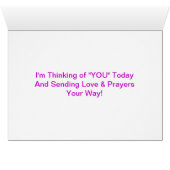 Tulips & Birdbath, Thinking of "YOU" (Inside Horizontal (Bottom))