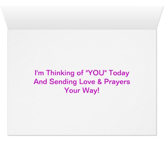 Tulips & Birdbath, Thinking of "YOU" (Inside Horizontal (Bottom))