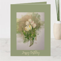 Tulips Blush Card
