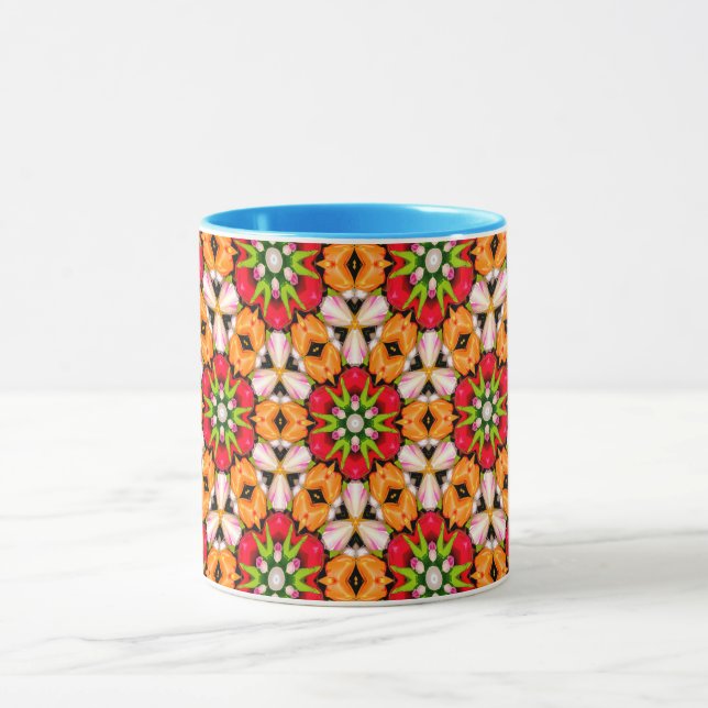 Tulips Bouquet Pattern Mug (Center)