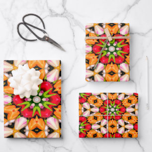 Tulips Bouquet Pattern Wrapping Paper Sheets