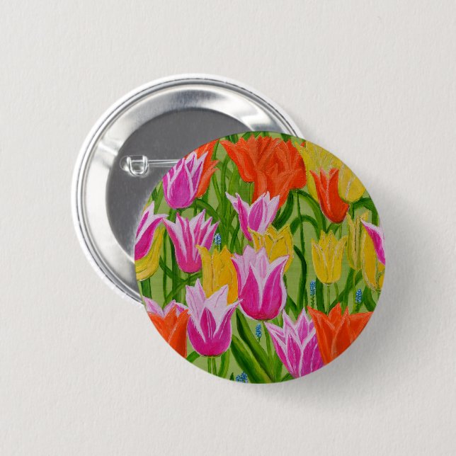 Tulips Button (Front & Back)