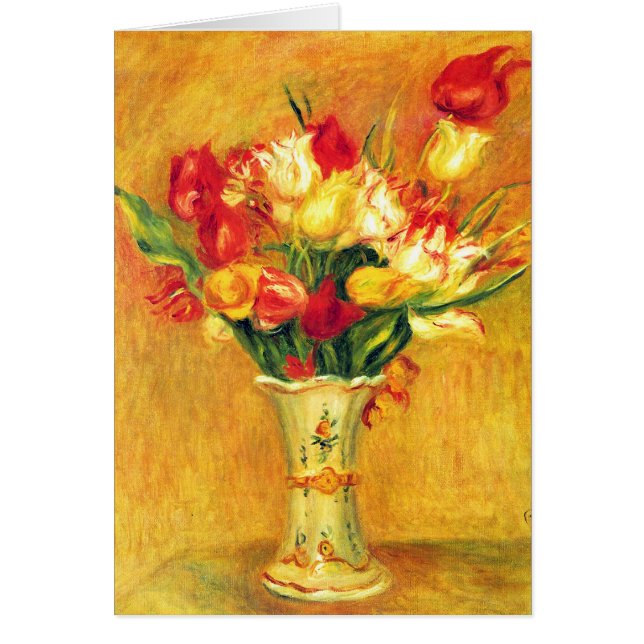 Tulips by Pierre Renoir, Vintage Impressionism Art (Front)