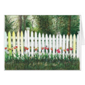 Tulips by the white fence (Front Horizontal)