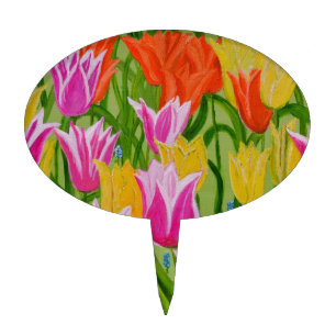 Tulips Cake Topper