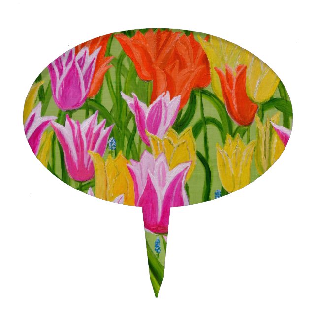 Tulips Cake Topper (Front)
