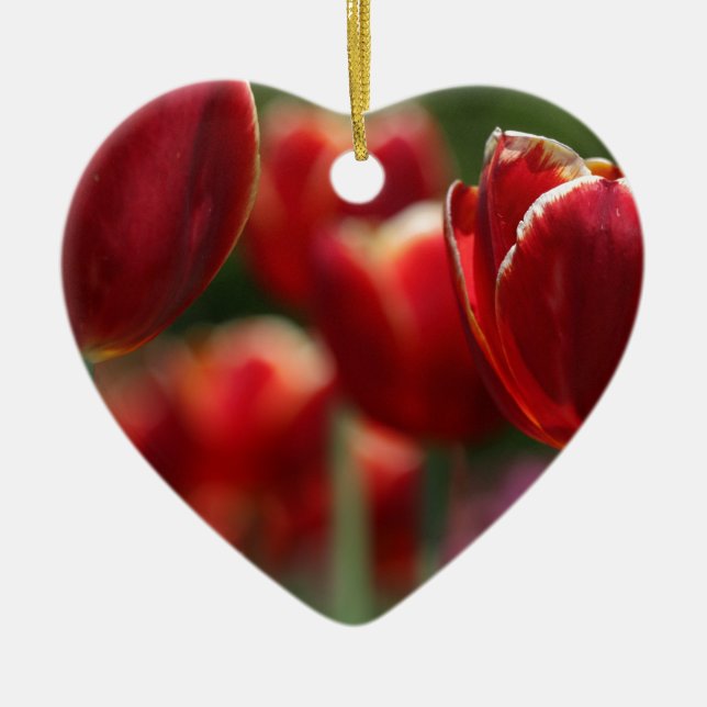 Tulips Ceramic Ornament (Front)