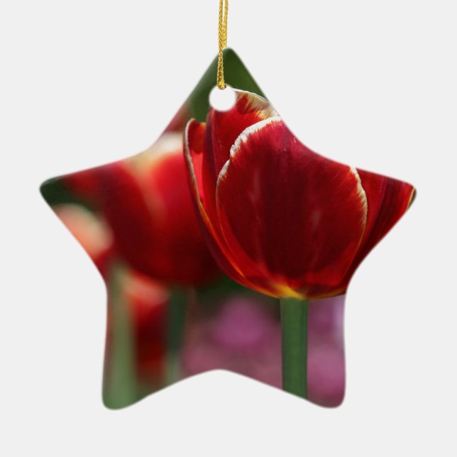 Tulips Ceramic Ornament (Front)