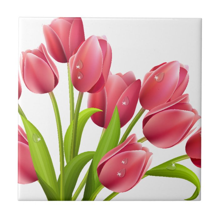 Tulips Ceramic Tile