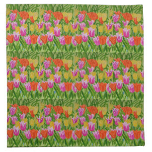 Tulips cloth napkin