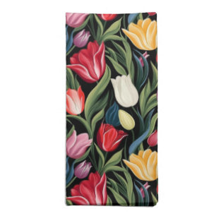 Tulips Cloth Napkin-Dinner Single