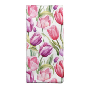 Tulips Cloth Napkin-Dinner Single Napkin