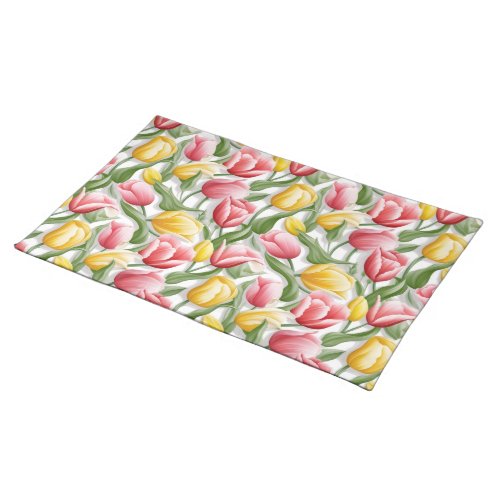 Tulips Cloth Placemat