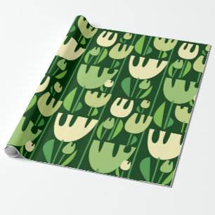 Tulips color seamless pattern wrapping paper