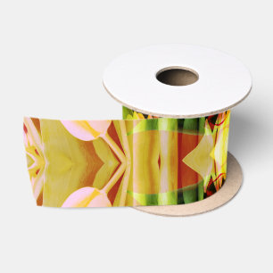 TULIPS - Colored Tulips of Fractal Art - Satin Ribbon