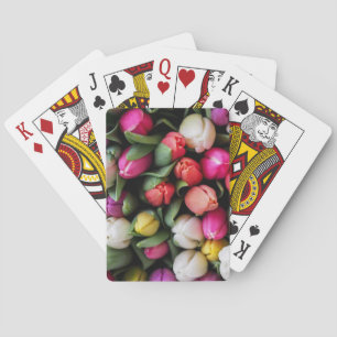 Tulips Colorful Flowers Easter Spring Poker Cards