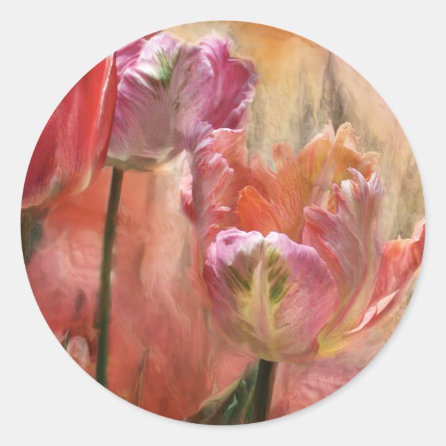 Tulips - Colors Of Love Art Sticker (Front)
